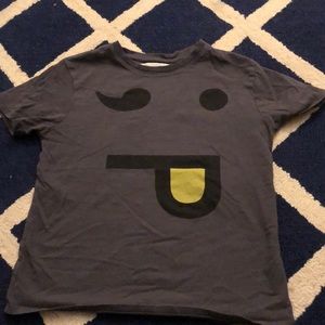 Zara boys size 6/7 funny face T-shirt